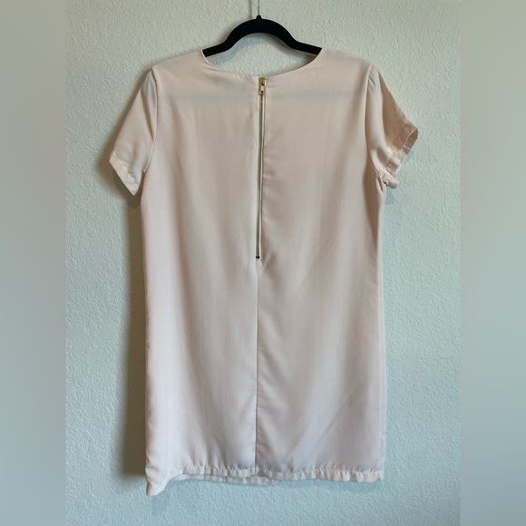 Lulus Shift and Shout Blush Soft Pink Shift Mini Dress sz Medium - Picture 3 of 8